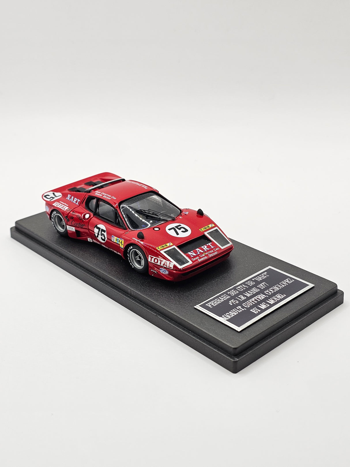 MG Model Ferrari 365 GT/4 BB #75 NART 24Hrs Le Mans 1977 1/43 Scale