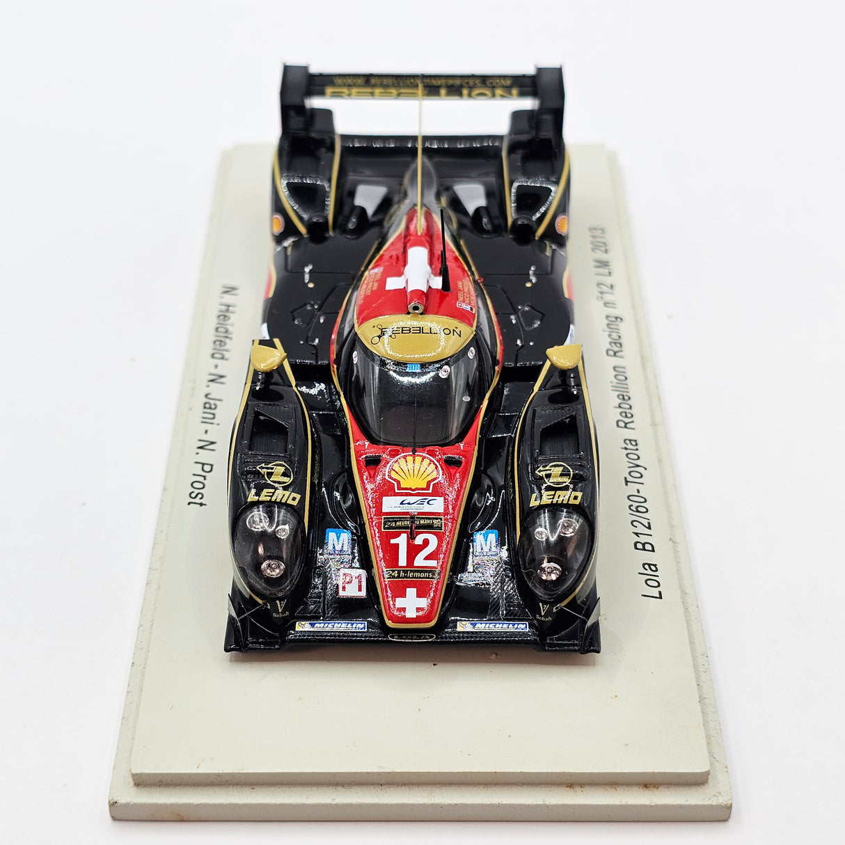Spark Lola B12/60 Toyota #12 Rebellion Racing Le Mans 2013 1/43 Scale S3744