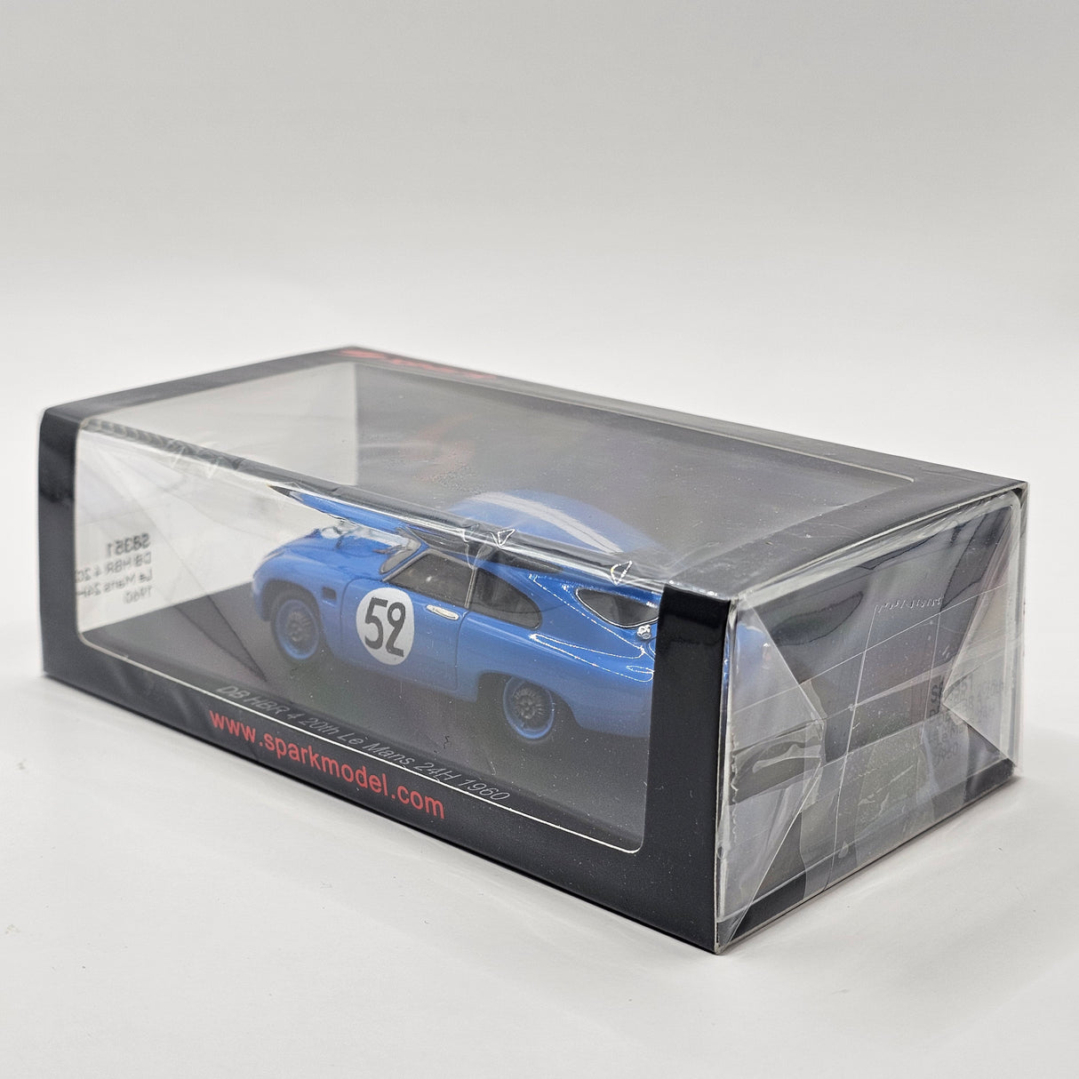 Spark DB HBR4 Coupe #52 Automobiles Deutsch et Bonnet Le Mans 1960 1/43 Scale