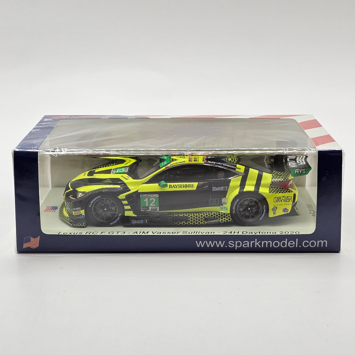Spark Lexus RC F GT3 #12 AIM Vasser Sullivan 24Hrs Daytona 2020 1/43 Scale US131
