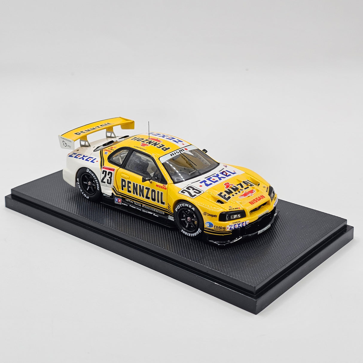 EBBRO P4 Nissan Skyline R34 GT-R #23 Pennzoil Zexel JGTC GT500 2001 1/43 Scale