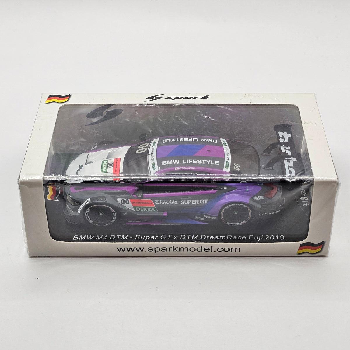 Spark BMW M4 Turbo DTM #00 Team RBM Super GT x DTM Dream Race 2019 1/43 Scale