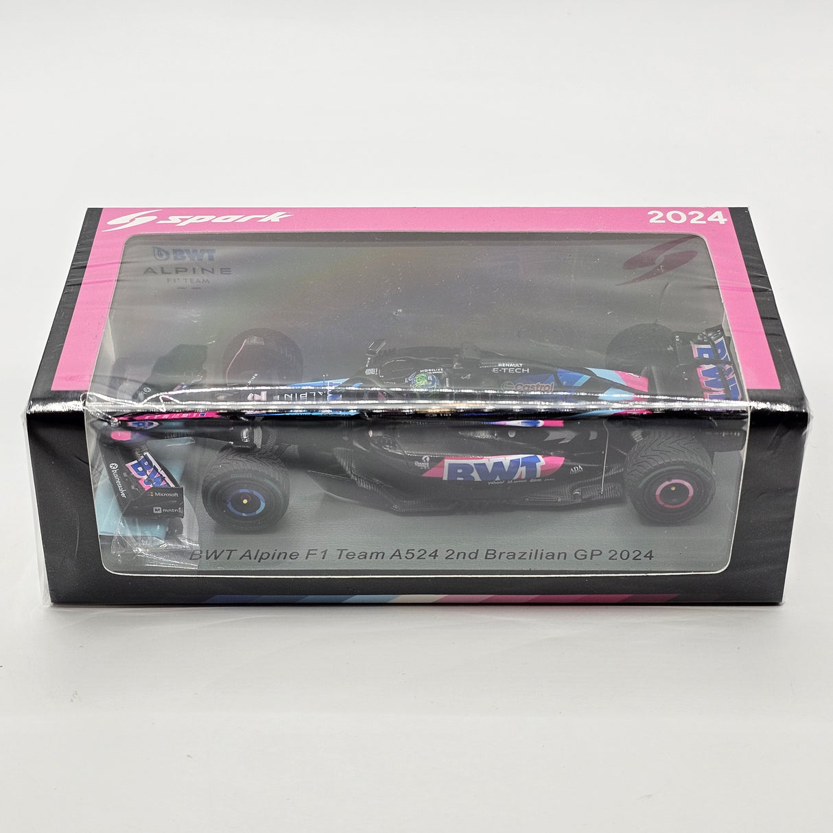 Spark Alpine A524 #31 Esteban Ocon 2nd Brazilian F1 GP 2024 1/43 Scale S9551