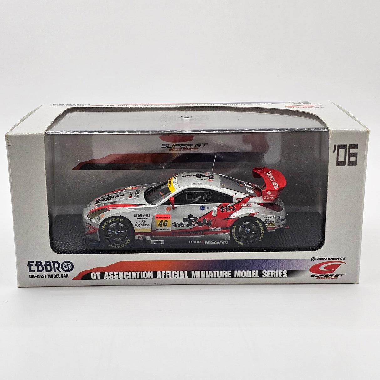 EBBRO Nissan Fairlady Z #46 Direzza MOLA Super GT GT300 2006 1/43 Scale
