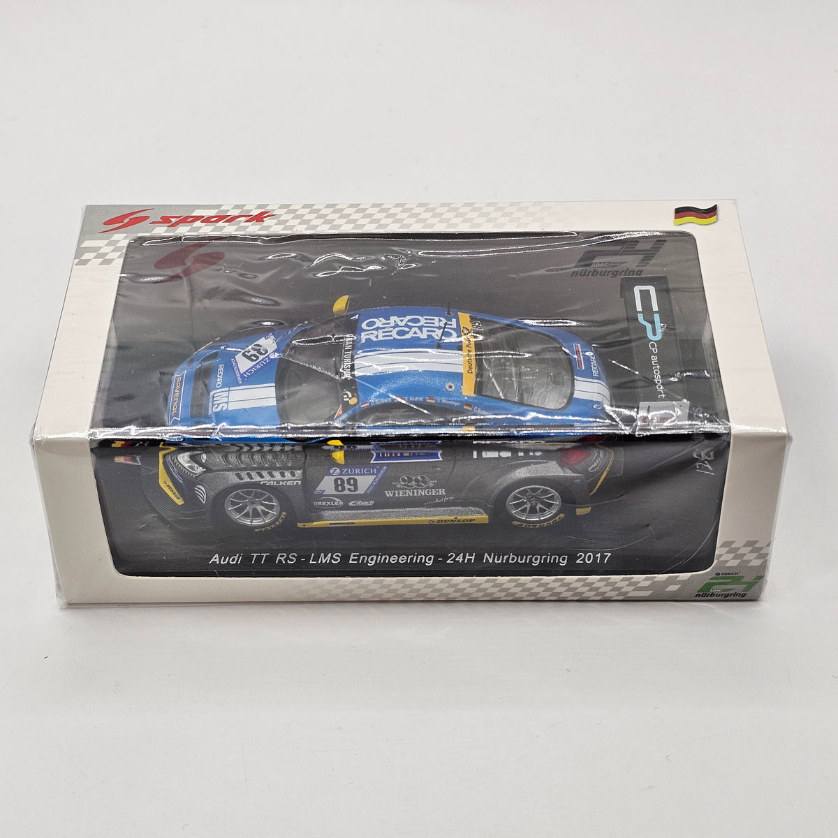 Spark Audi TT RS2 #89 LMS Engineering 24Hrs Nurburgring 2017 1/43 Scale