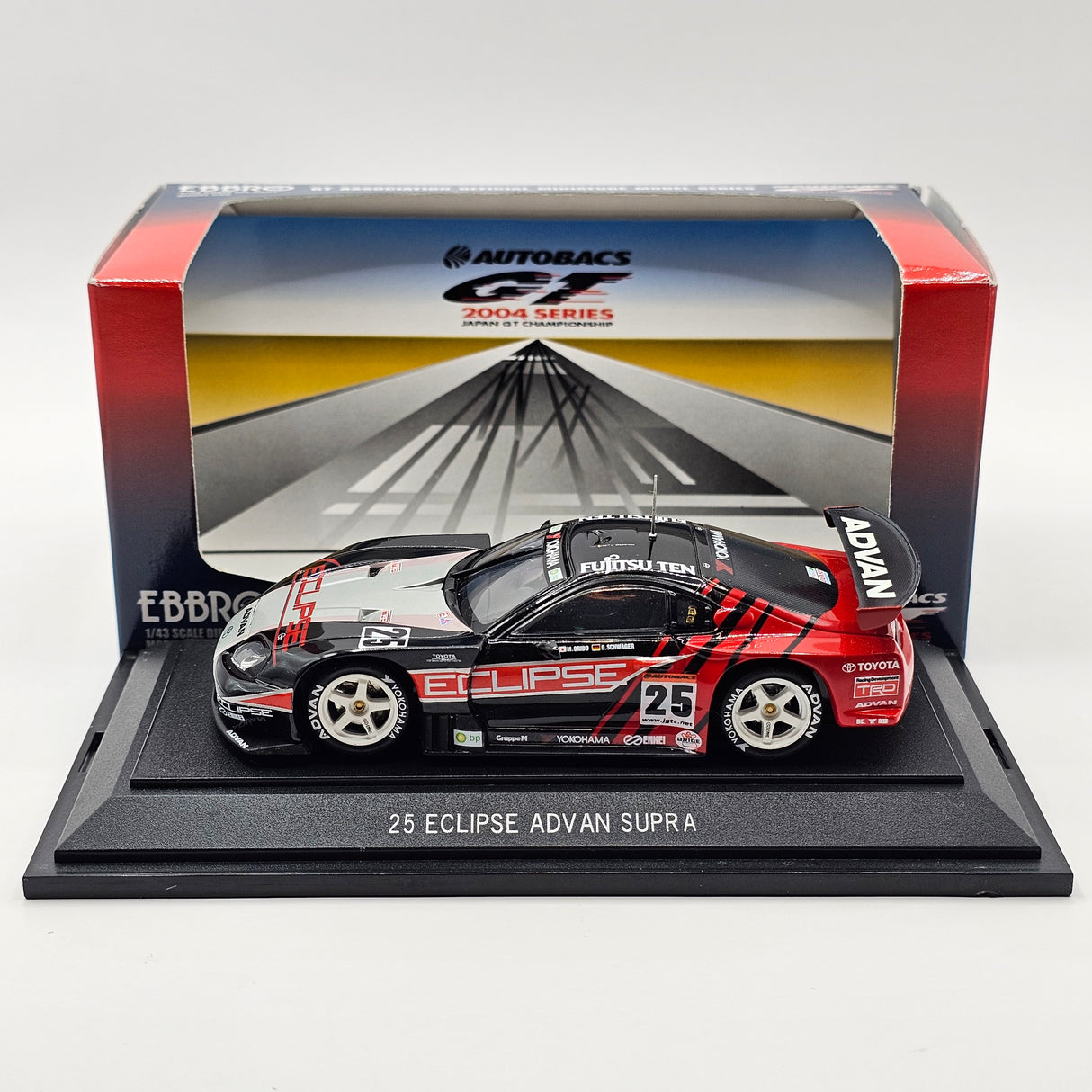 EBBRO Toyota Supra #25 Team Advan Tsuchiya JGTC GT500 2004 1/43 Scale