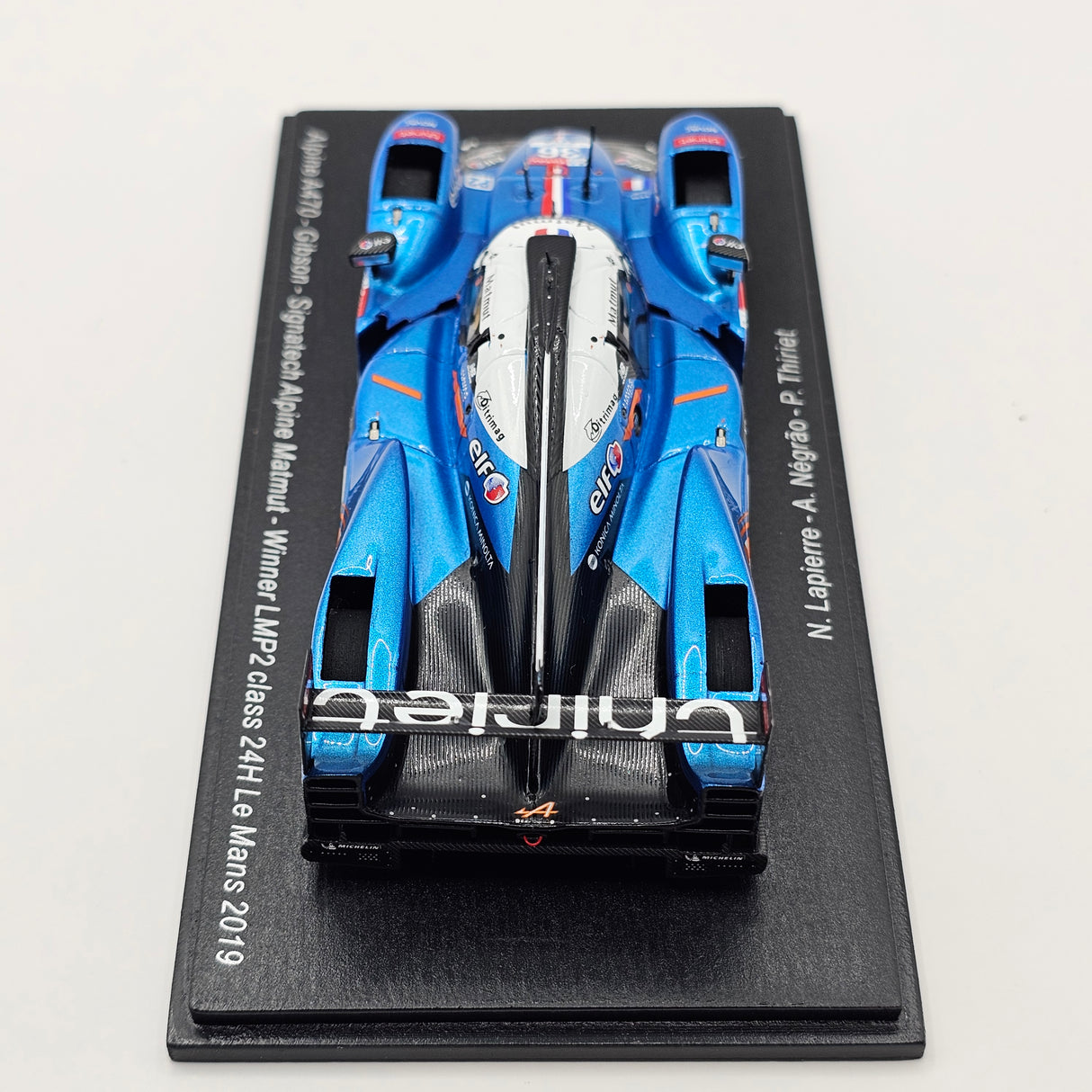Spark Alpine A470 #36 Signatech Alpine Matmut 24Hr Le Mans 2019 LMP2 Win 1/43 Scale