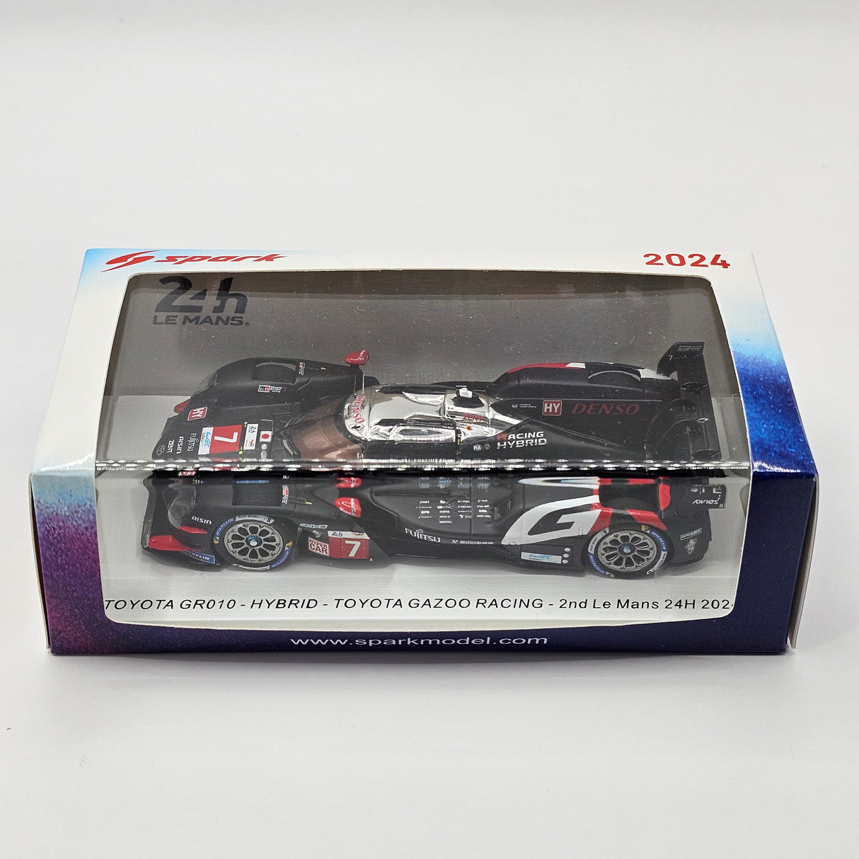Spark Toyota GR010 Hybrid #7 Gazoo Racing 2nd 2024 Le Mans 1/43 Scale S9115