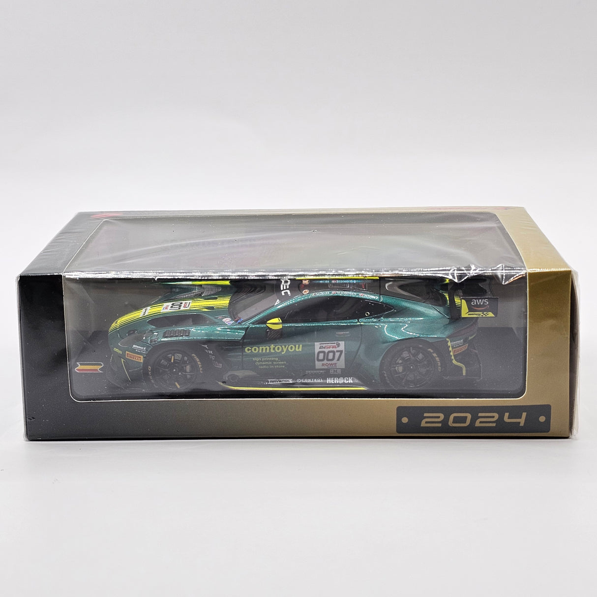 Spark Aston Martin Vantage AMR GT3 EVO #007 Winner Spa 24Hrs 2024 1/43 Scale