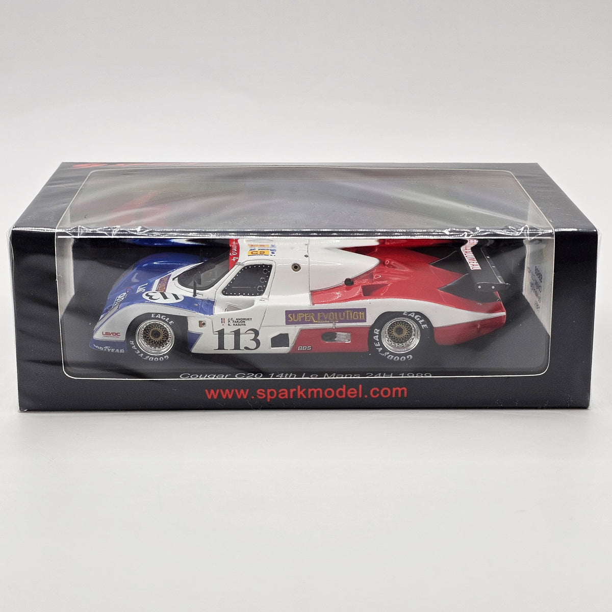 Spark Cougar C20B #113 Courage Compétition 24Hrs Le Mans 1989 1/43 Scale