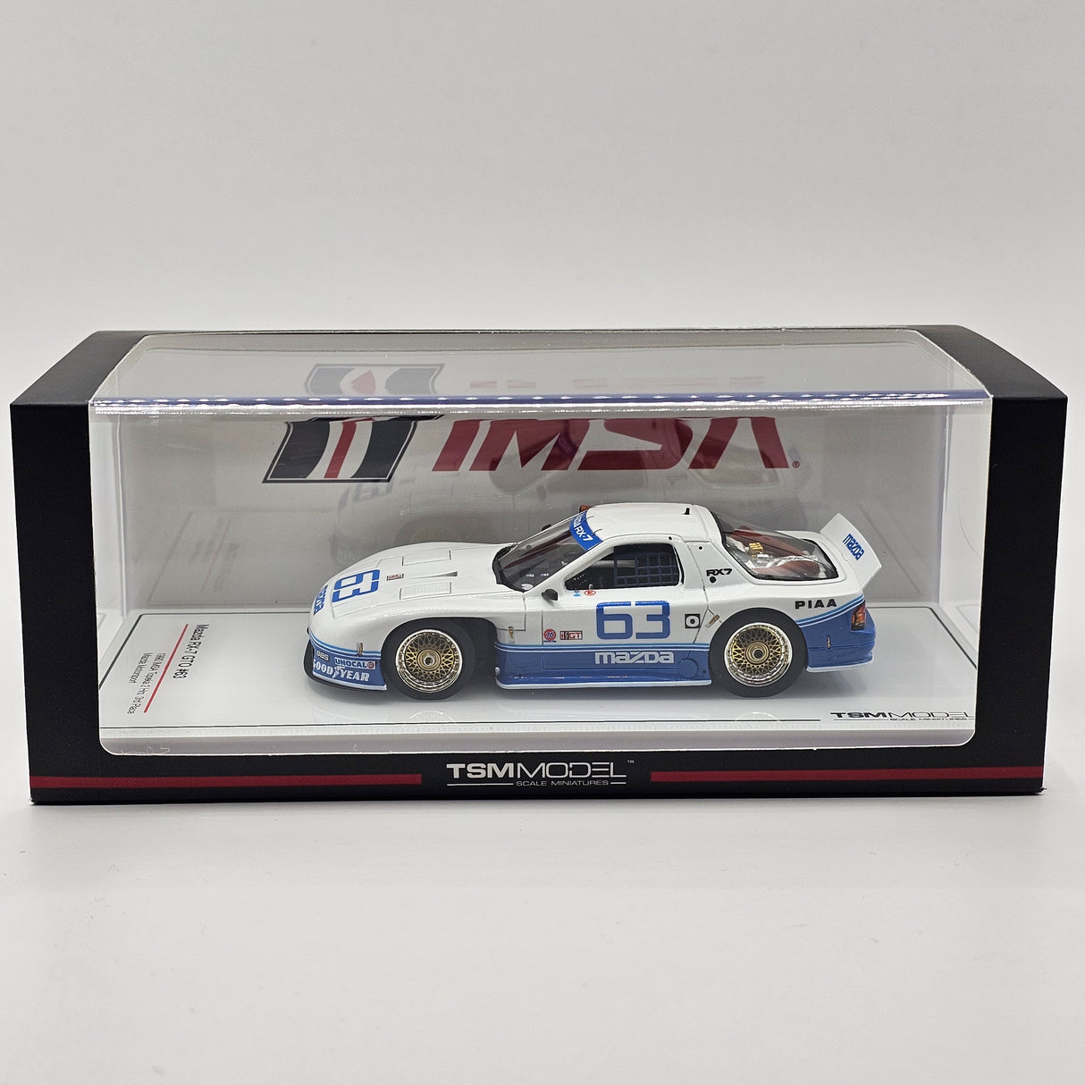 Truescale TSM Mazda RX-7 GTO #63 Mazda Motorsport 1990 IMSA Topeka 2Hrs 1/43 Scale