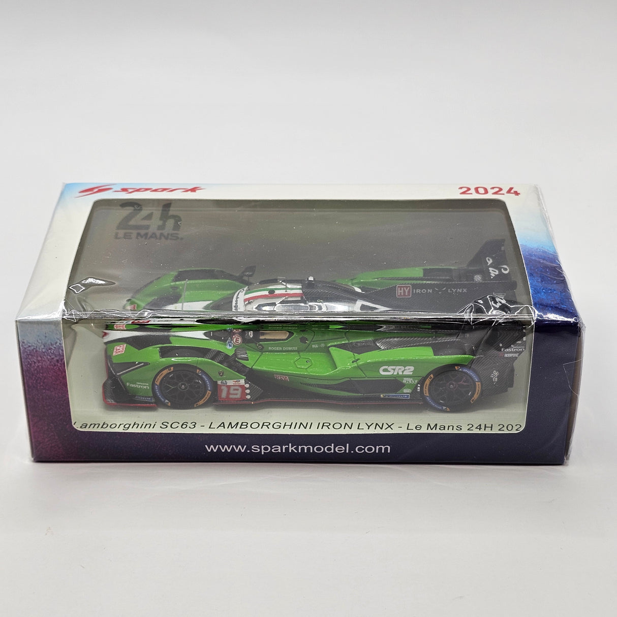 Spark Lamborghini SC63 #19 Iron Lynx 24hrs Le Mans 2024 1/43 Scale S9120