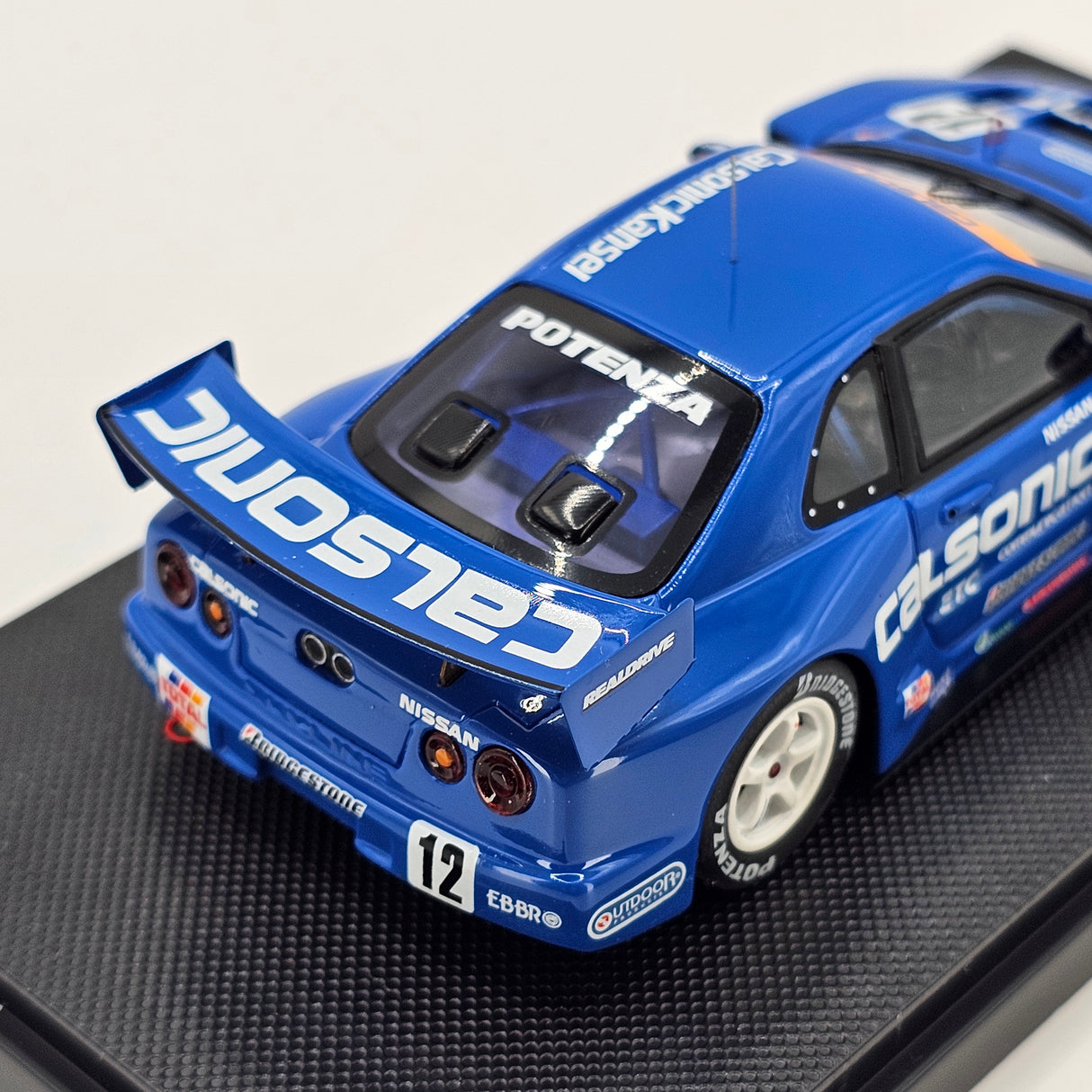 EBBRO P-4 Nissan Skyline R34 GT-R GT500 #12 Calsonic JGTC 2002 1/43 Scale
