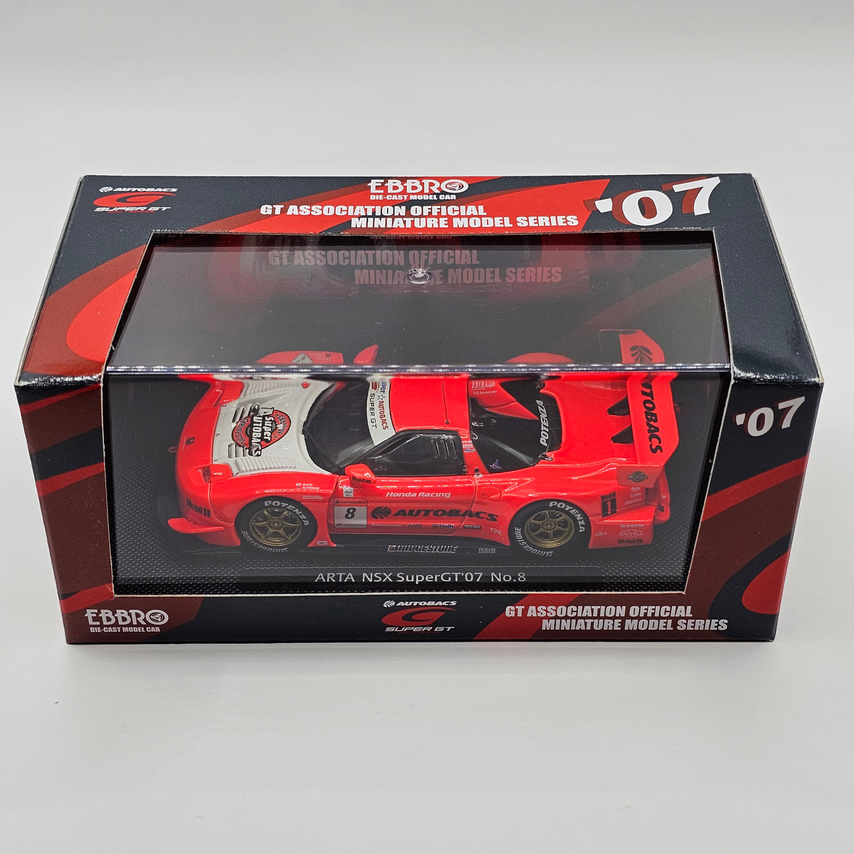 EBBRO Honda NSX GT500 #8 ARTA Super GT 2007 1/43 Scale