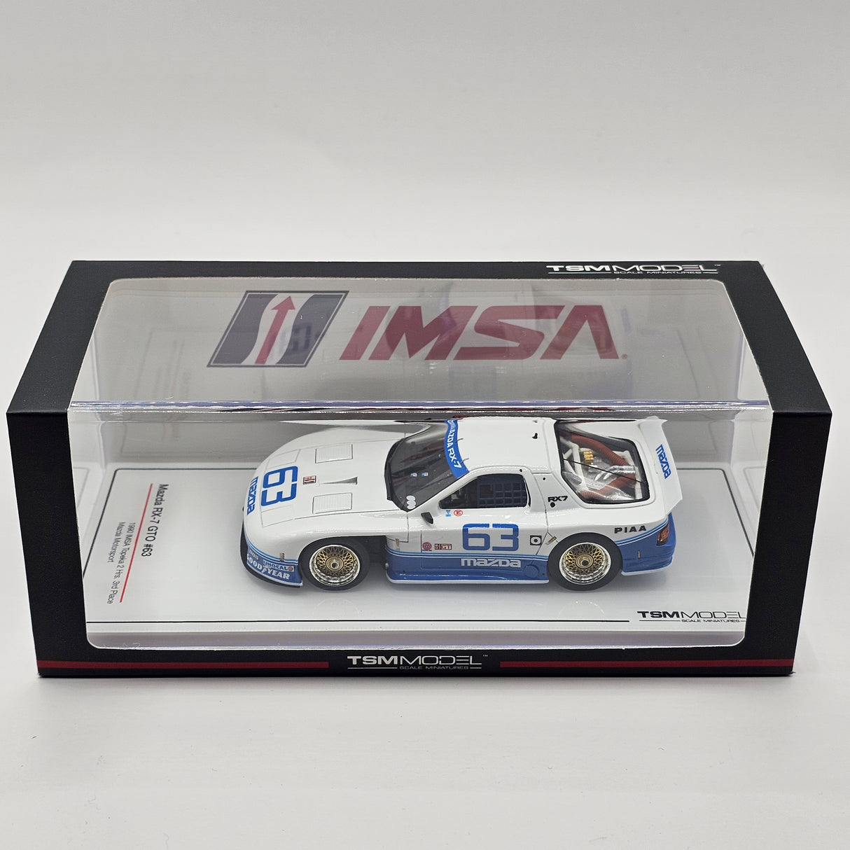 Truescale TSM Mazda RX-7 GTO #63 Mazda Motorsport 1990 IMSA Topeka 2Hrs 1/43 Scale