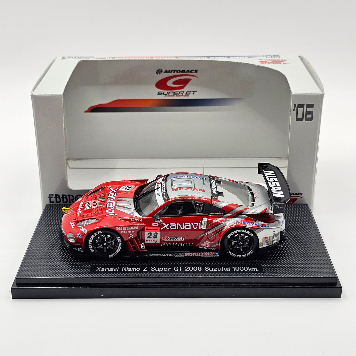 EBBRO Nissan Z #23 Xanavi Nismo Super GT GT500 2006 1000km Suzuka 1/43 Scale