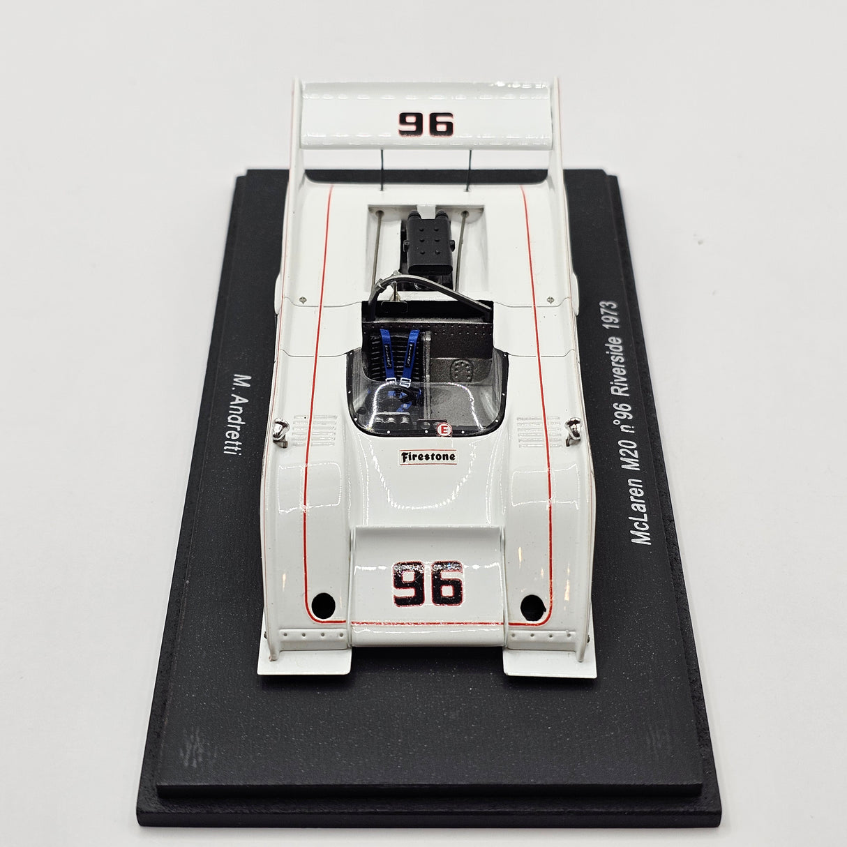 Spark McLaren M20 #96 Slater Racing Mario Andretti Riverside 1973 1/43 Scale