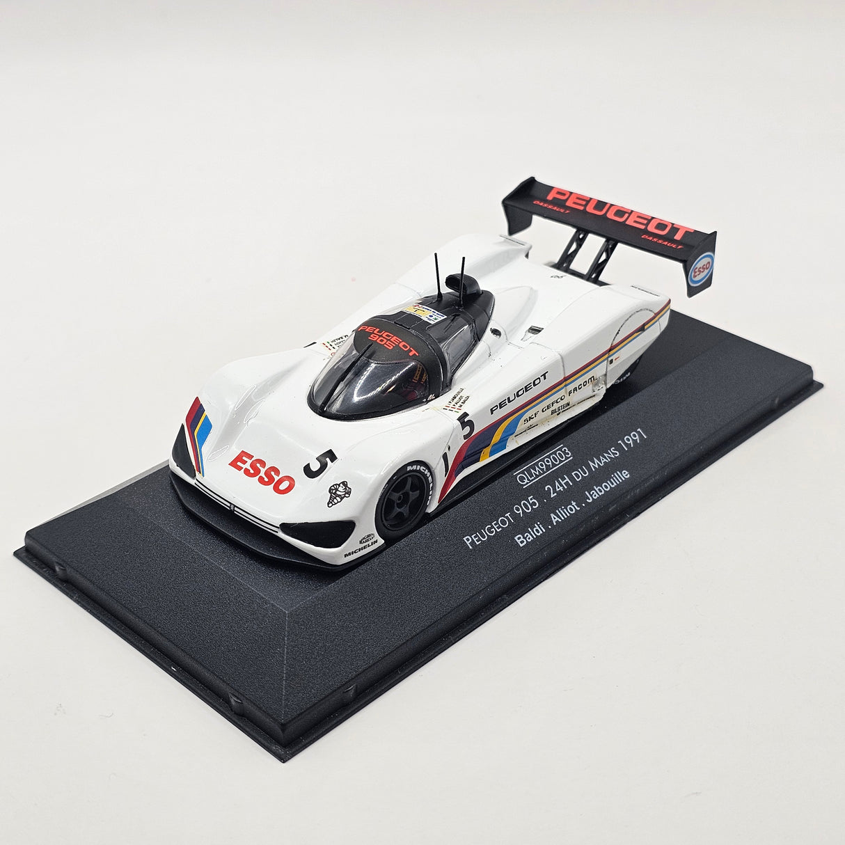 Quartzo Peugeot 905 #5 Peugeot Talbot Sport Le Mans 24Hrs 1991 1/43 Scale