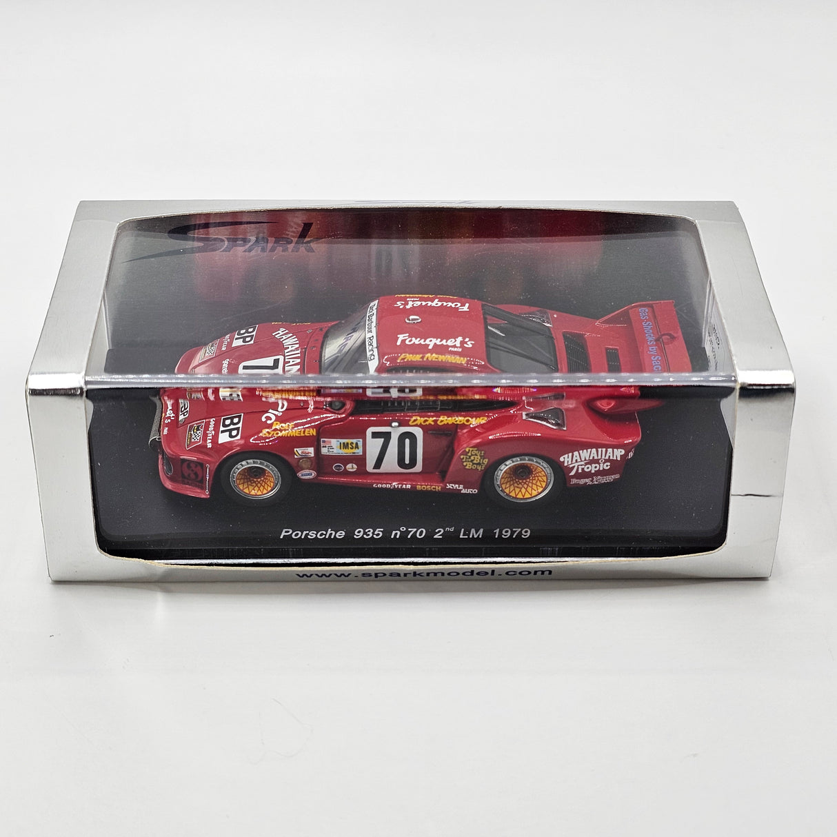 Spark Porsche 935 #70 Dick Barbour Racing IMSA GTX Winner 24Hrs Le Mans 1979 1/43 Scale