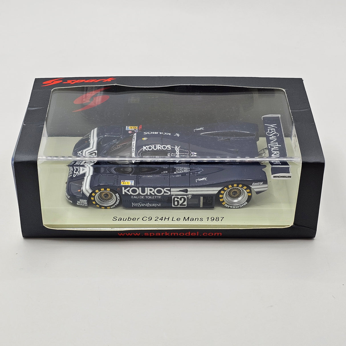 Spark Mercedes Sauber C9 #62 Kouros Racing 24Hrs Le Mans 1987 1/43 Scale S1256