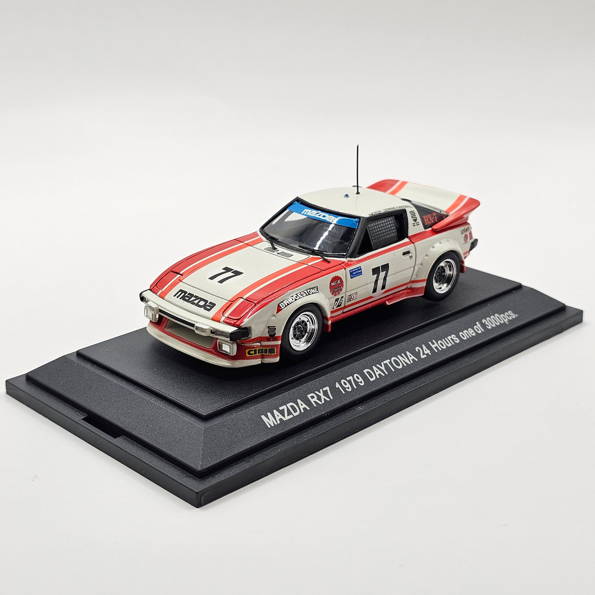 EBBRO Mazda RX-7 Savanna #77 Mazda Technical Daytona 24Hrs 1979 1/43 Scale