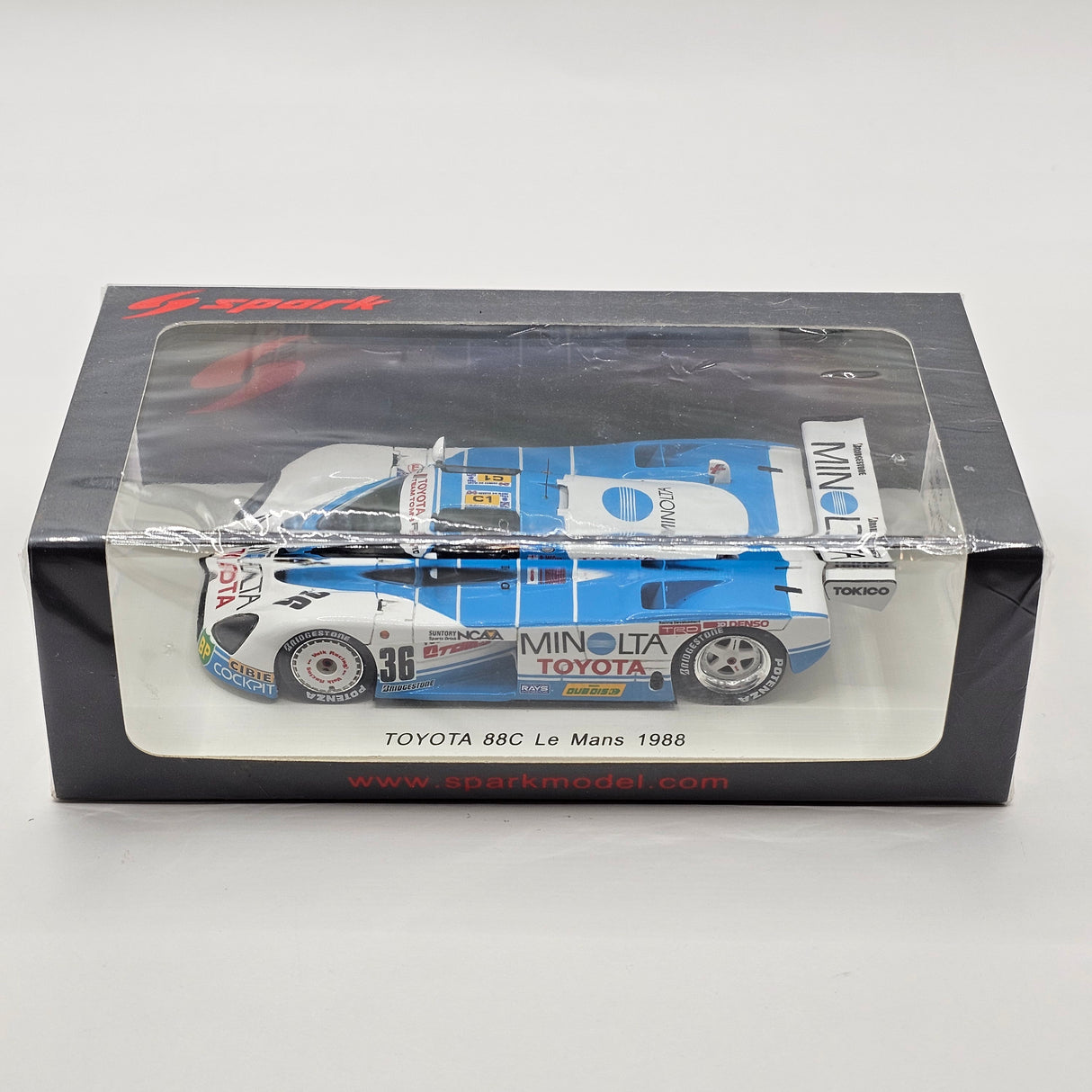 Spark Toyota 88C #36 Toyota Team TOM'S 24Hrs Le Mans 1988 1/43 Scale
