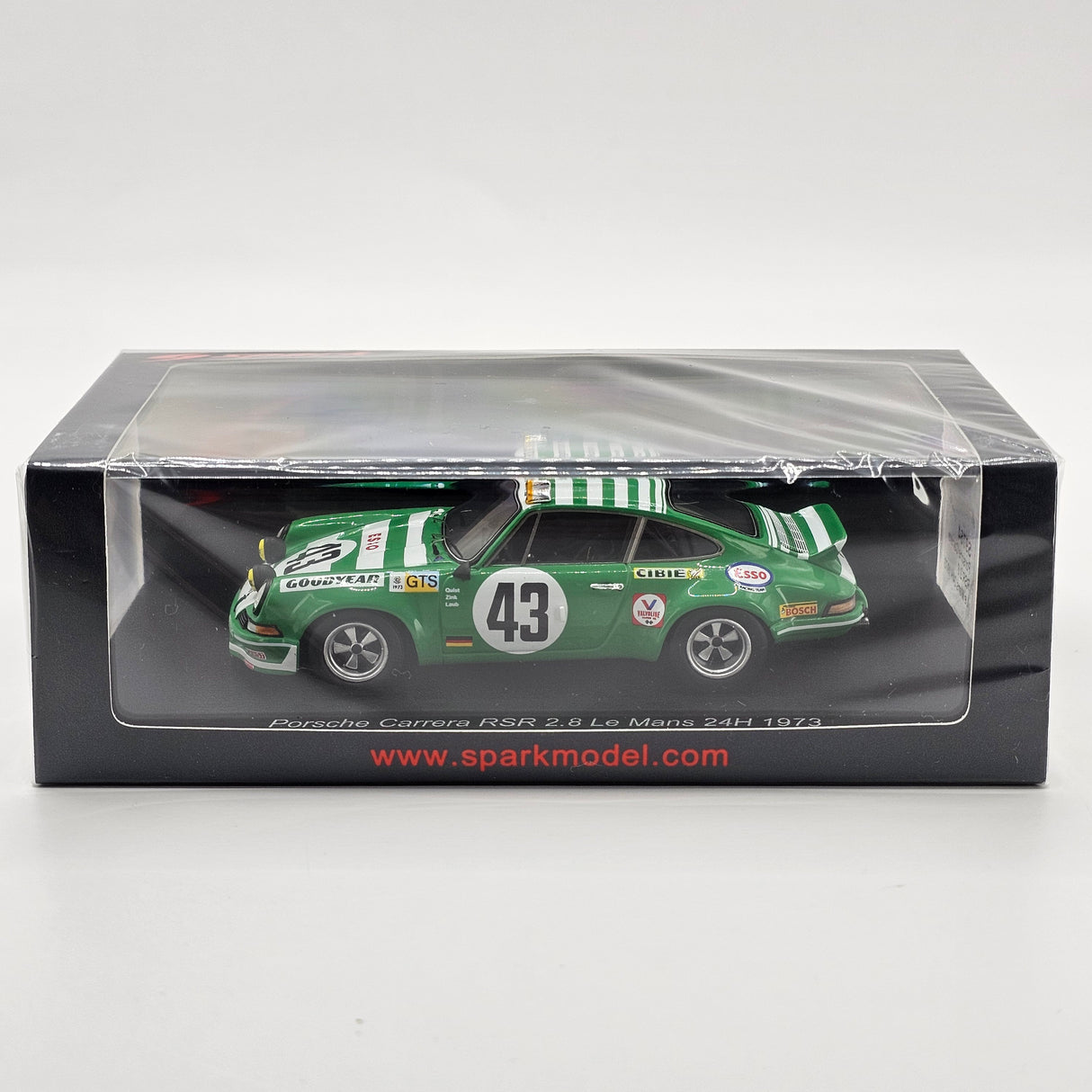 Spark Porsche 911 Carrera RS #43 Max Moritz Racing Team 24Hrs Le Mans 1973 1/43 Scale