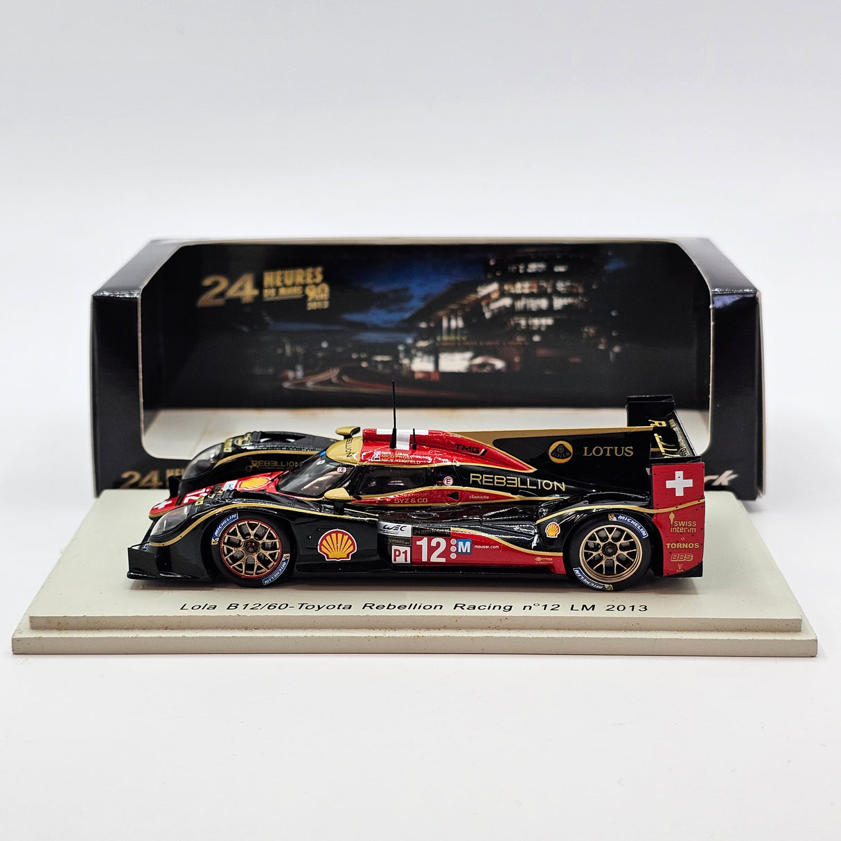 Spark Lola B12/60 Toyota #12 Rebellion Racing Le Mans 2013 1/43 Scale S3744
