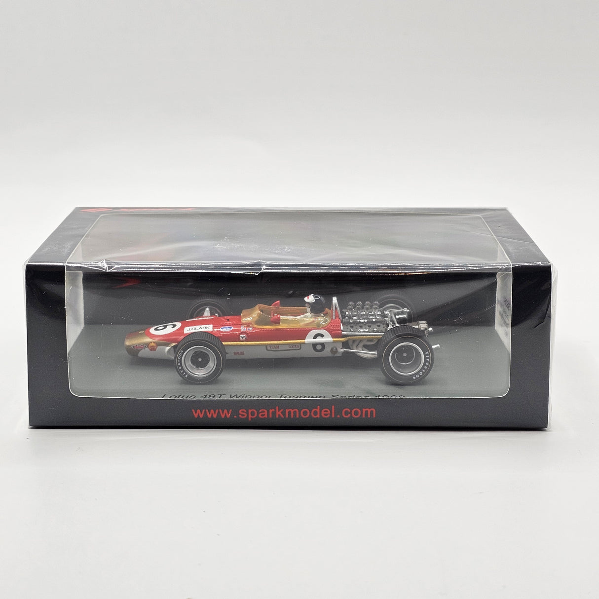 Spark Lotus 49T #6 Jim Clark Winner Tasman Series 1968 1/43 Scale S6364