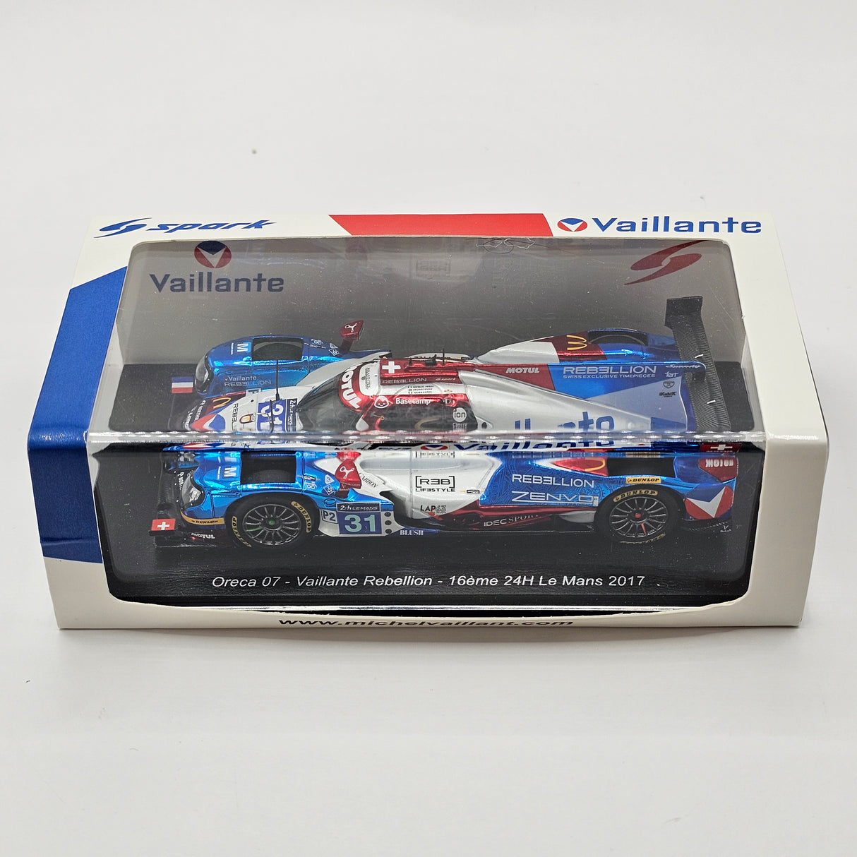 Spark Oreca 07 Gibson #31 Vaillante Rebellion 24Hrs Le Mans 2017 1/43 Scale MV10