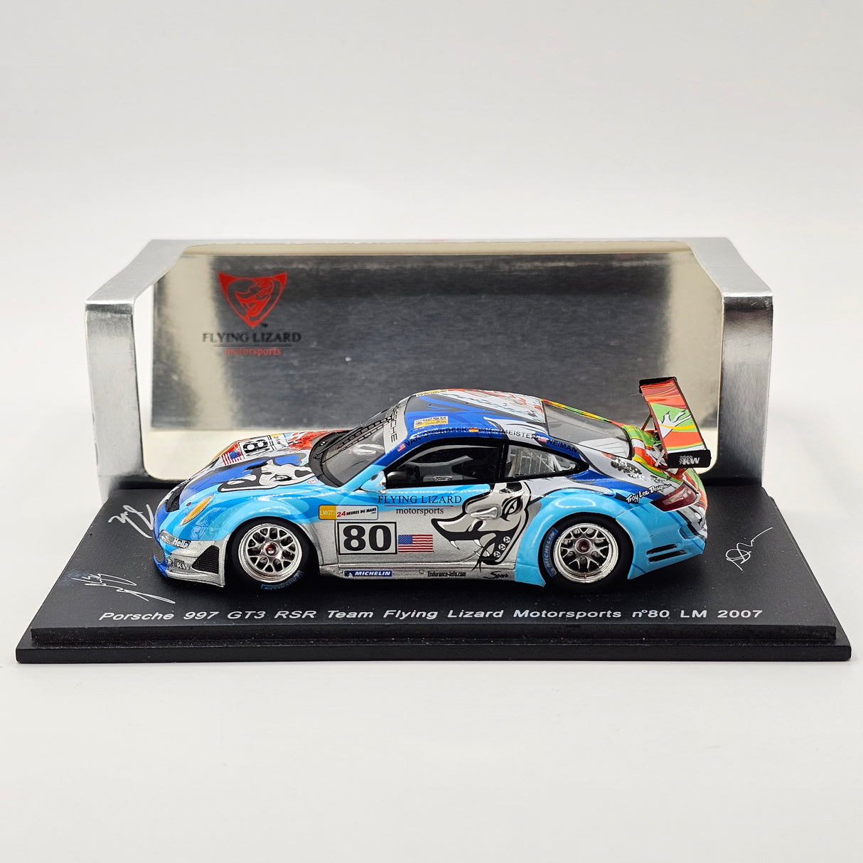 Spark Porsche 997 GT3-RSR #80 Flying Lizard 24Hrs Le Mans 2007 1/43 Scale S1904