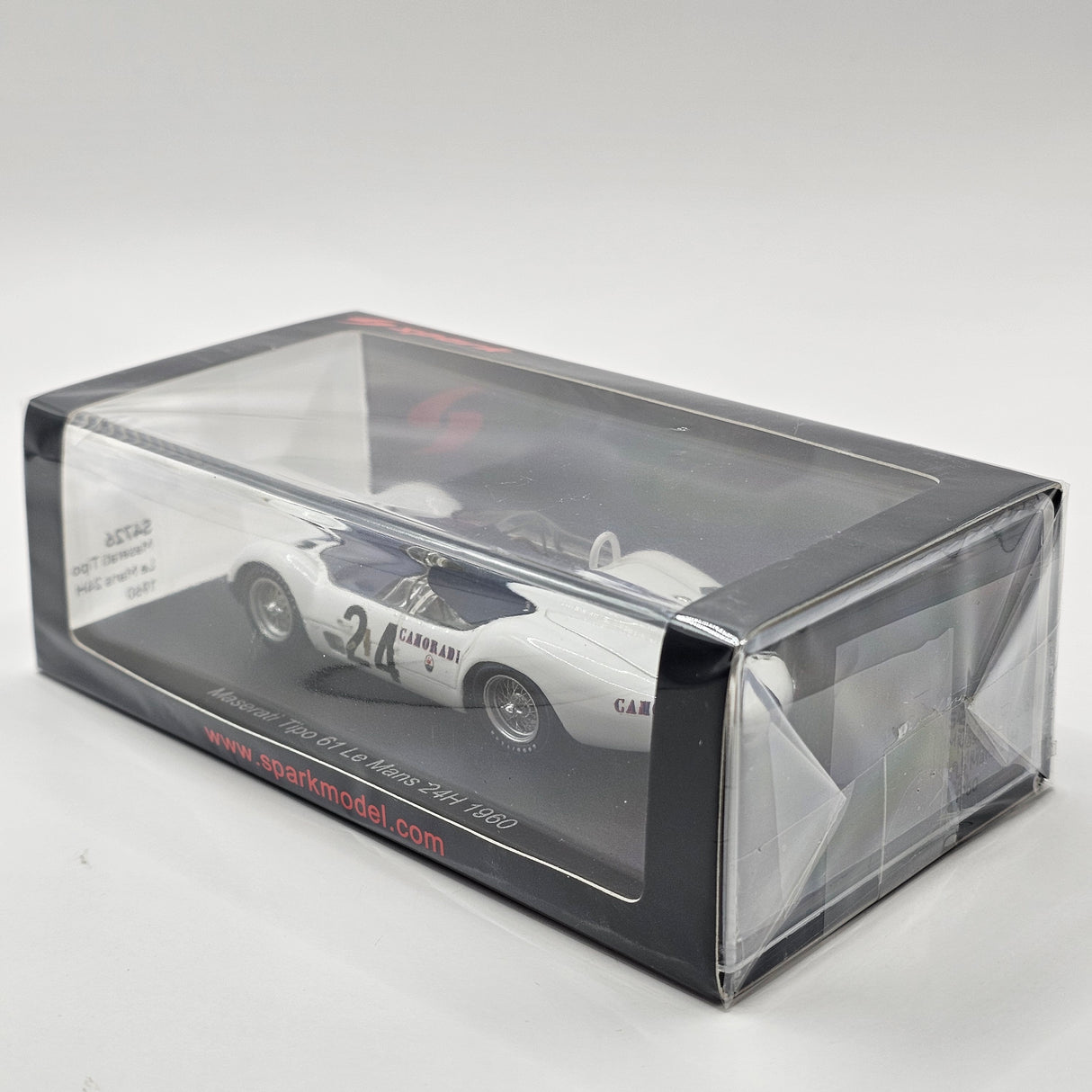 Spark Maserati Tipo 61 #24 Camoradi USA 24Hrs Le Mans 1960 1/43 Scale S4726