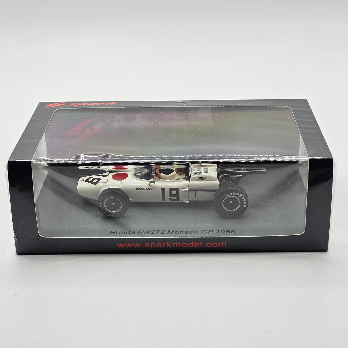 Spark Honda RA272 #19 Ronnie Bucknum Monaco F1 GP 1965 1/43 Scale S6219