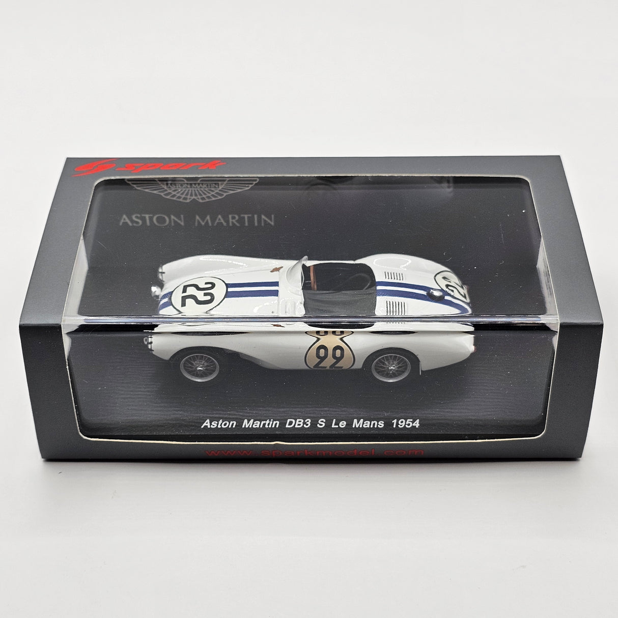 Spark Aston Martin DB3 S #22 Aston Martin C. Shelby Le Mans 1954 1/43 Scale