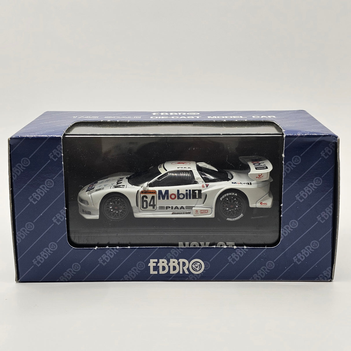 EBBRO Honda NSX #64 Mobil 1 Nakajima Racing JGTC GT500 1999 1/43 Scale