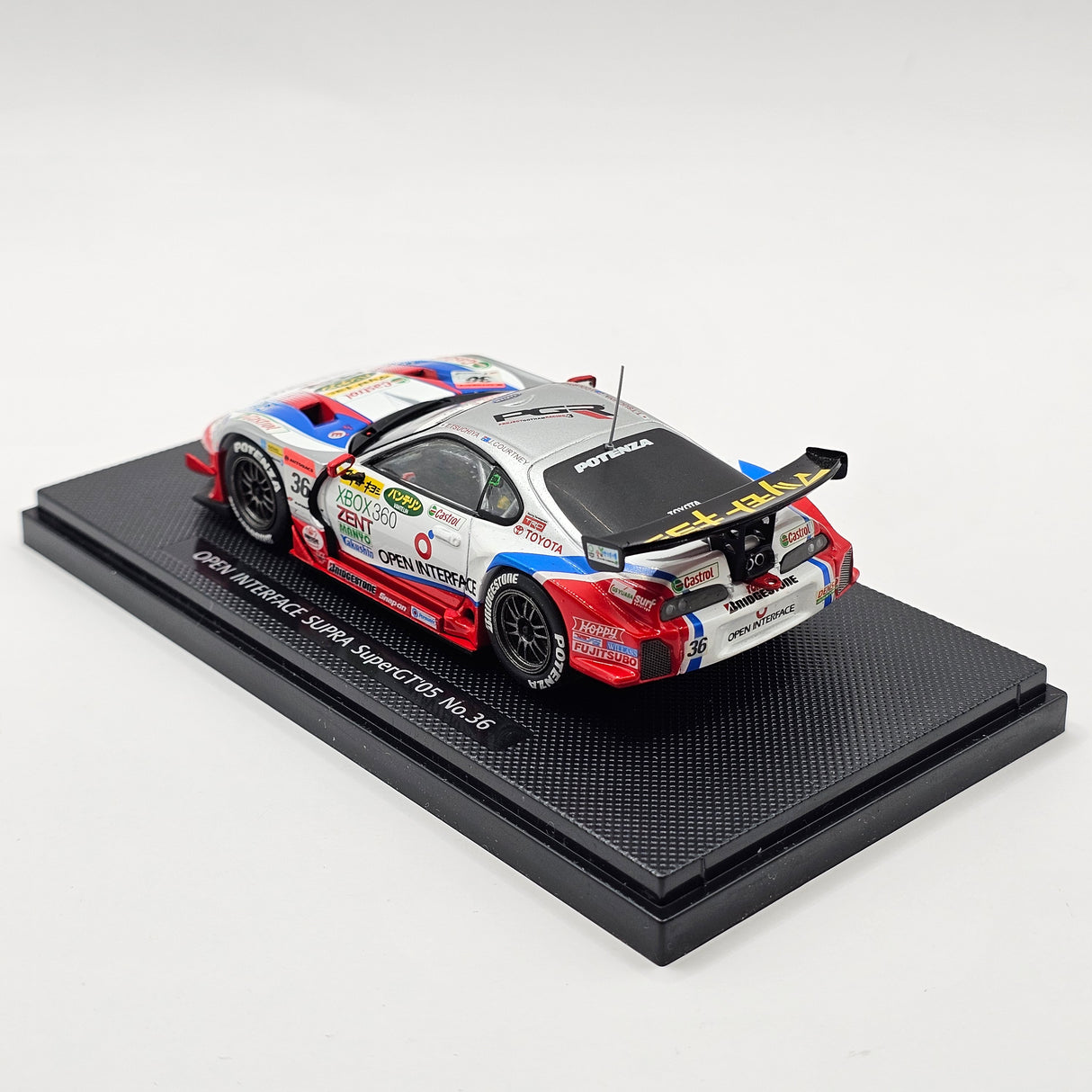 EBBRO Toyota Supra #36 Open Interface Tom's Super GT GT500 2005 1/43 Scale