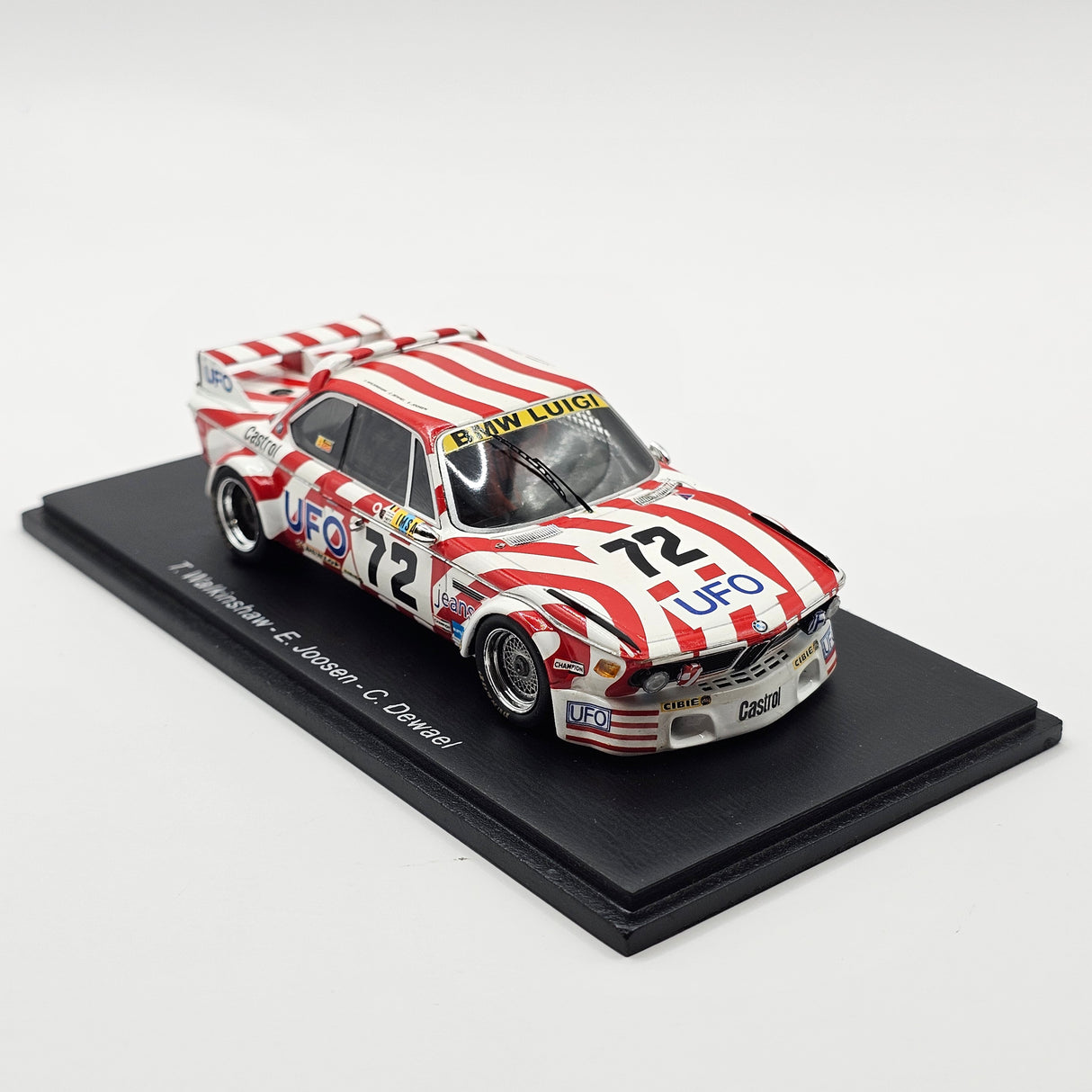 Spark BMW 3.0 CSL #72 Luigi Racing 24Hrs Le Mans 1977 1/43 Scale S1574