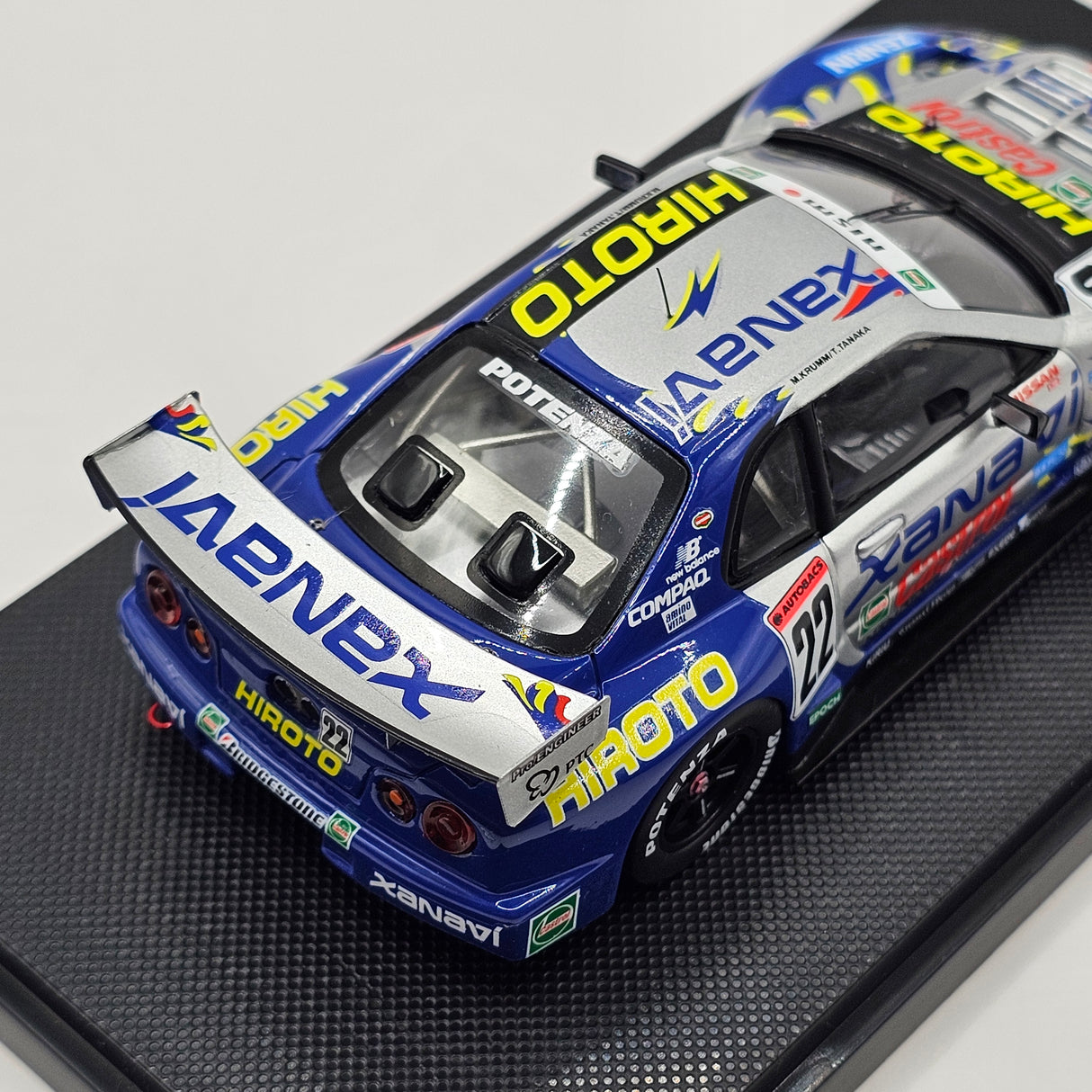 EBBRO P4 Nissan Skyline R34 GT-R #22 Xanavi Hiroto JGTC GT500 2001 1/43 Scale