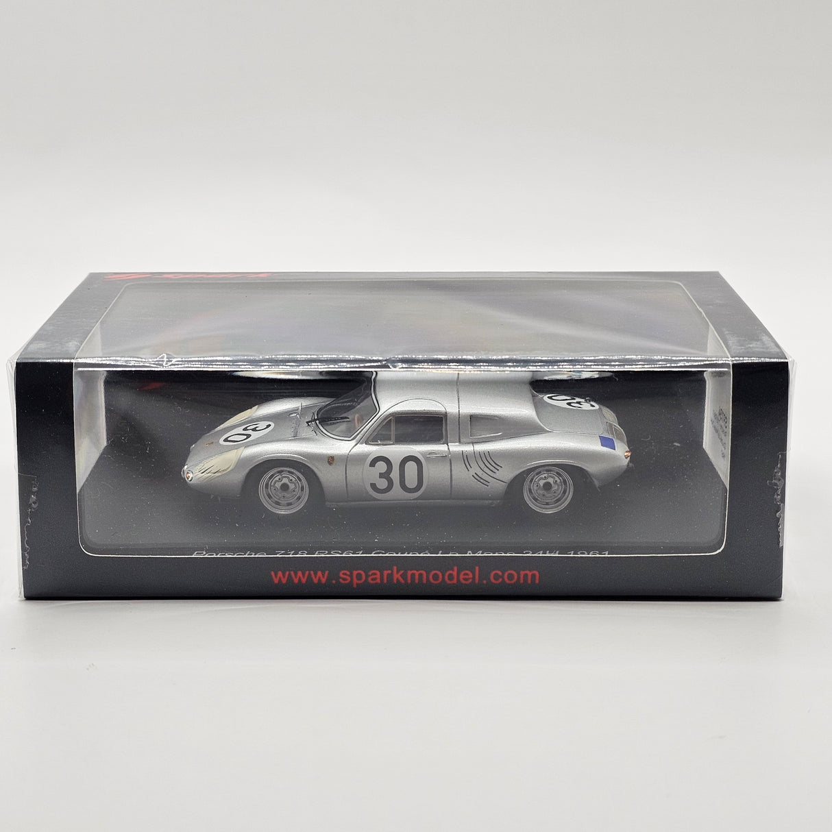 Spark Porsche 718 RS61 Coupé #30 Porsche KG Le Mans 24H 1961 1/43 Scale