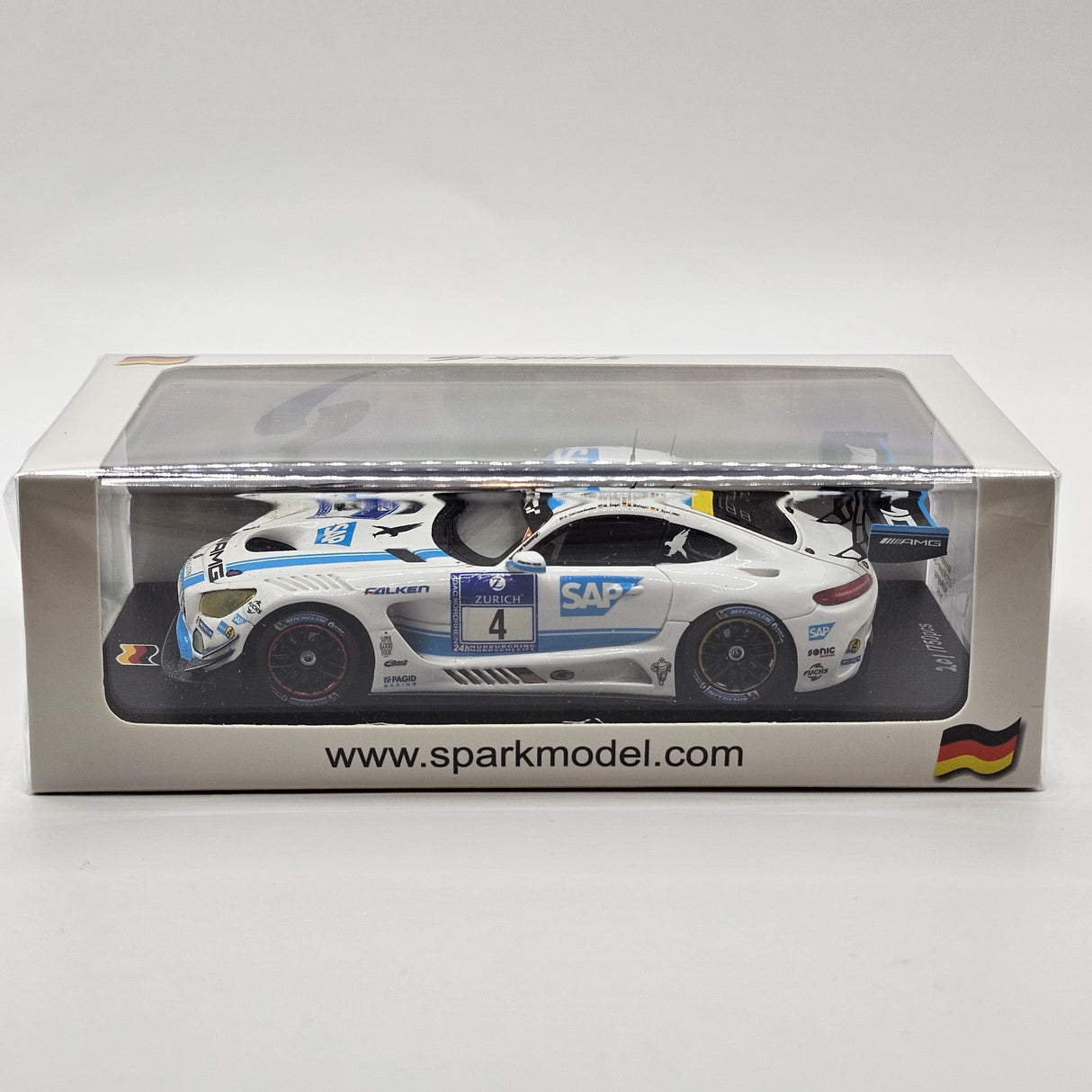 Spark Mercedes-AMG GT3 #4 Black Falcon 24Hrs Nurburgring 2016 Winner 1/43 Scale