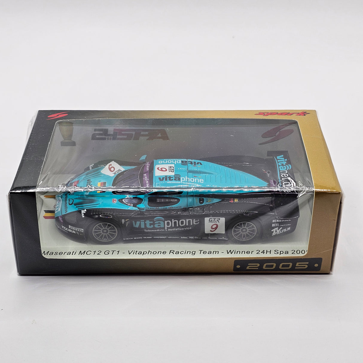 Spark Maserati MC12 GT1 #9 Vitaphone Racing 24Hrs Spa 2005 Winner 1/43 Scale 43SPA2005