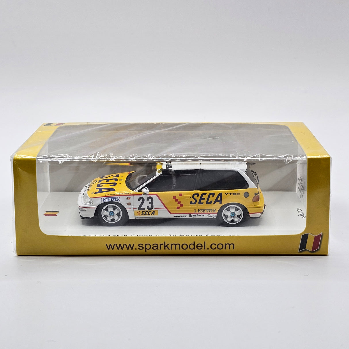 Spark Honda Civic EF9 #23 Toison d'Or Class A1 Winner 24Hrs Spa 1990 1/43 Scale