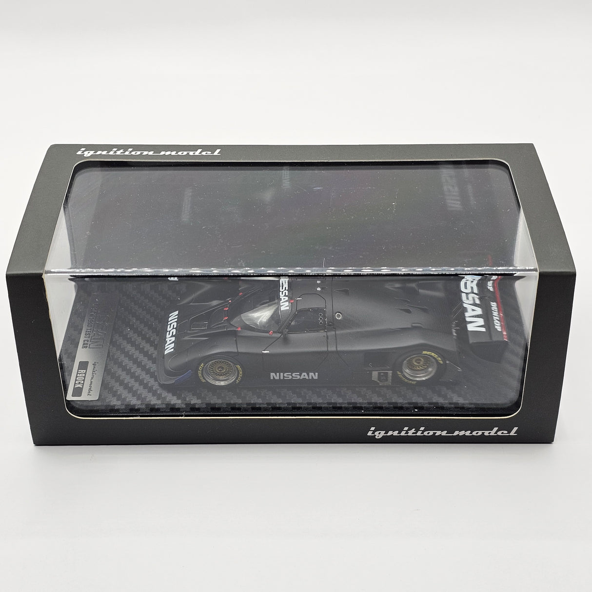 Ignition Model Nissan R90CK 1990 Test Car Black 1/43 Scale - Damaged Wing