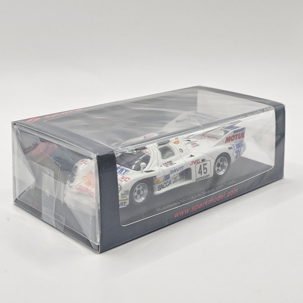 Spark Rondeau M382 #45 C. Bussi 24h Le Mans 1984 1/43 Scale