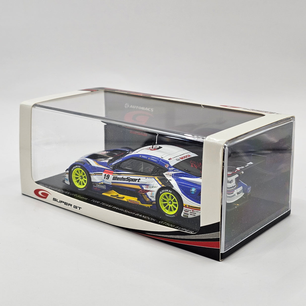 Spark Toyota GR Supra GT500 #19 WedsSport Bandoh Super GT 2022 1/43 Scale