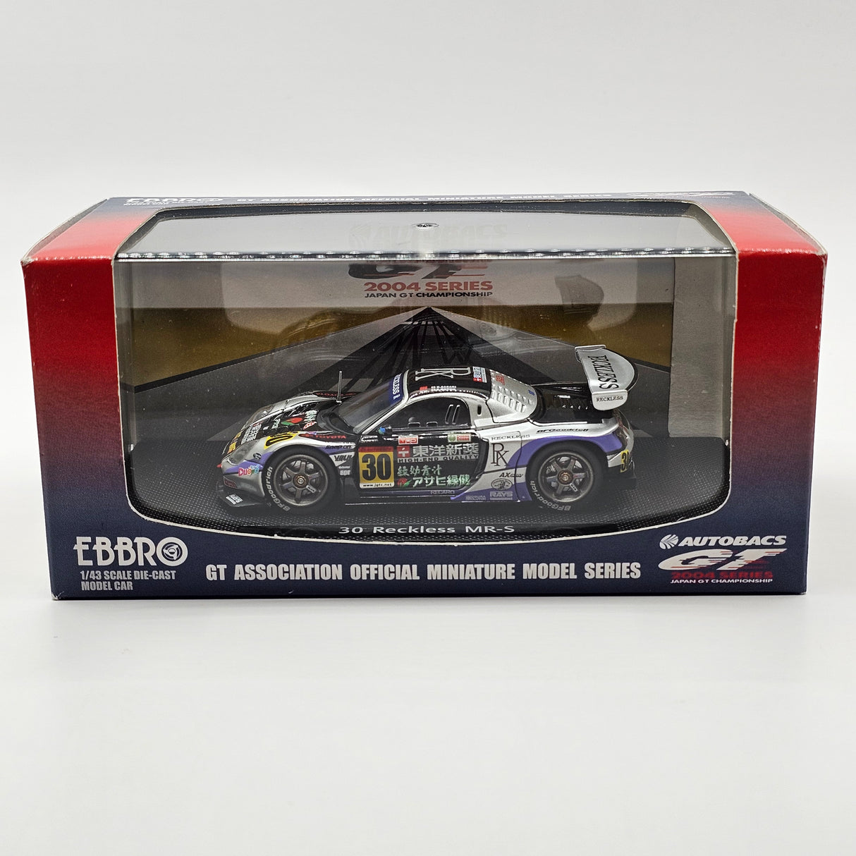 EBBRO Toyota MR-S #30 Team Reckless JGTC GT300 2004 1/43 Scale