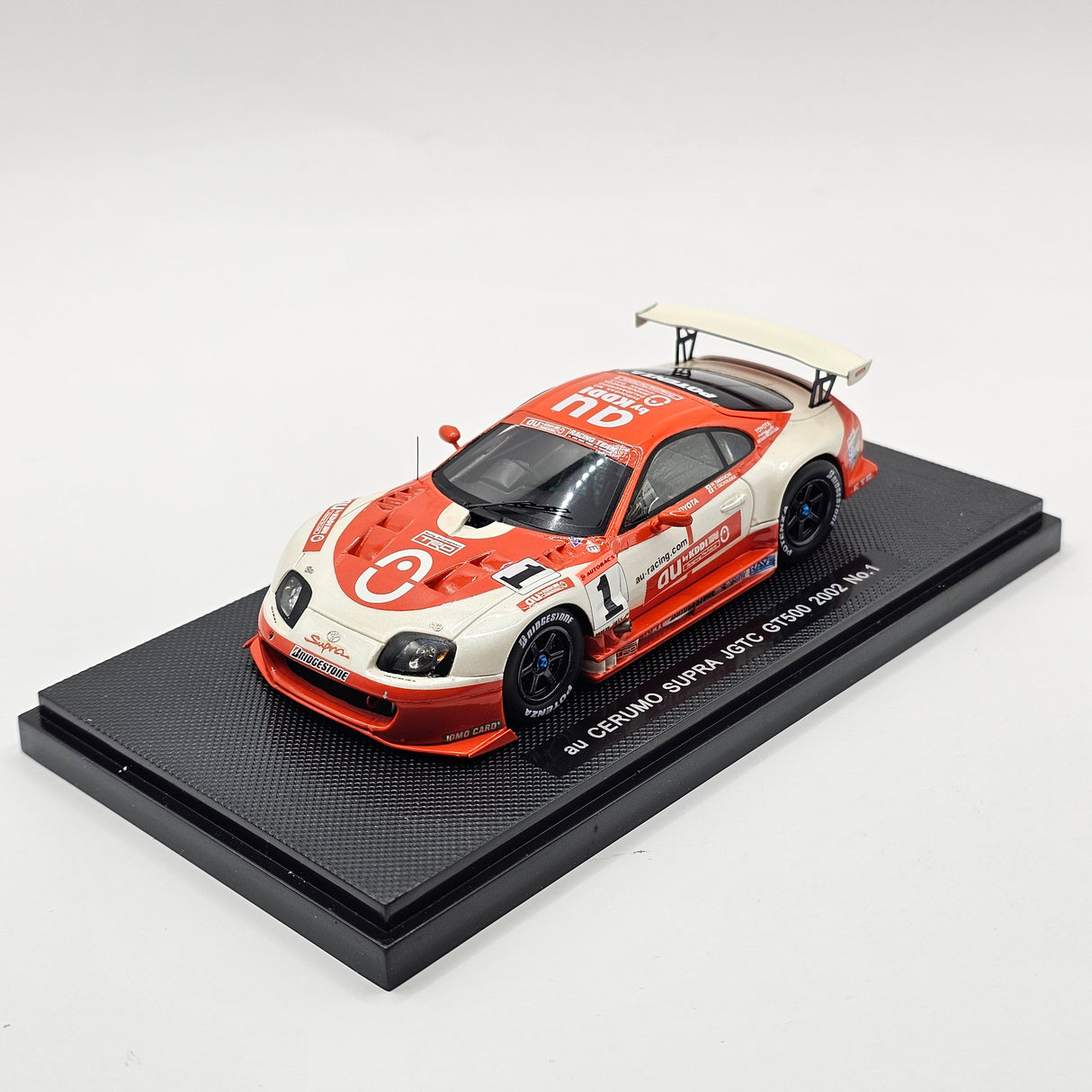 EBBRO P4 Toyota Supra #1 au Cerumo JGTC GT500 2002 Resin Collection 1/43 Scale