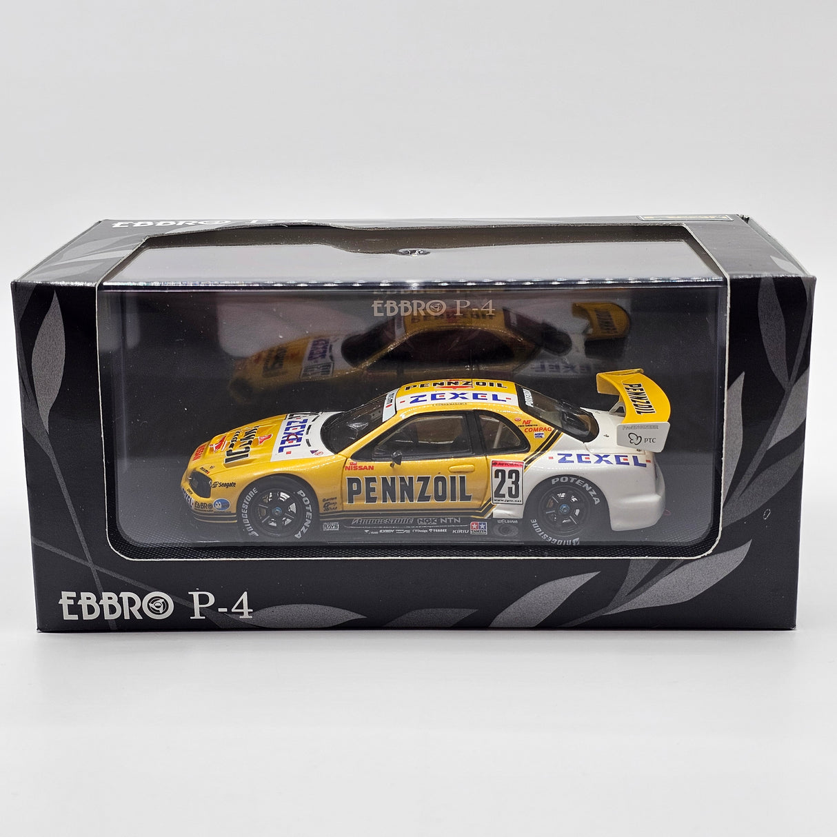 EBBRO P4 Nissan Skyline R34 GT-R #23 Pennzoil Zexel JGTC GT500 2001 1/43 Scale