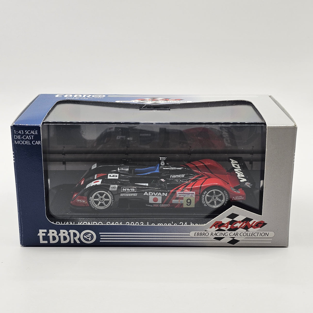 EBBRO Dome S101 #9 Advan Kondo Racing Le Mans 24Hrs 2003 1/43 Scale