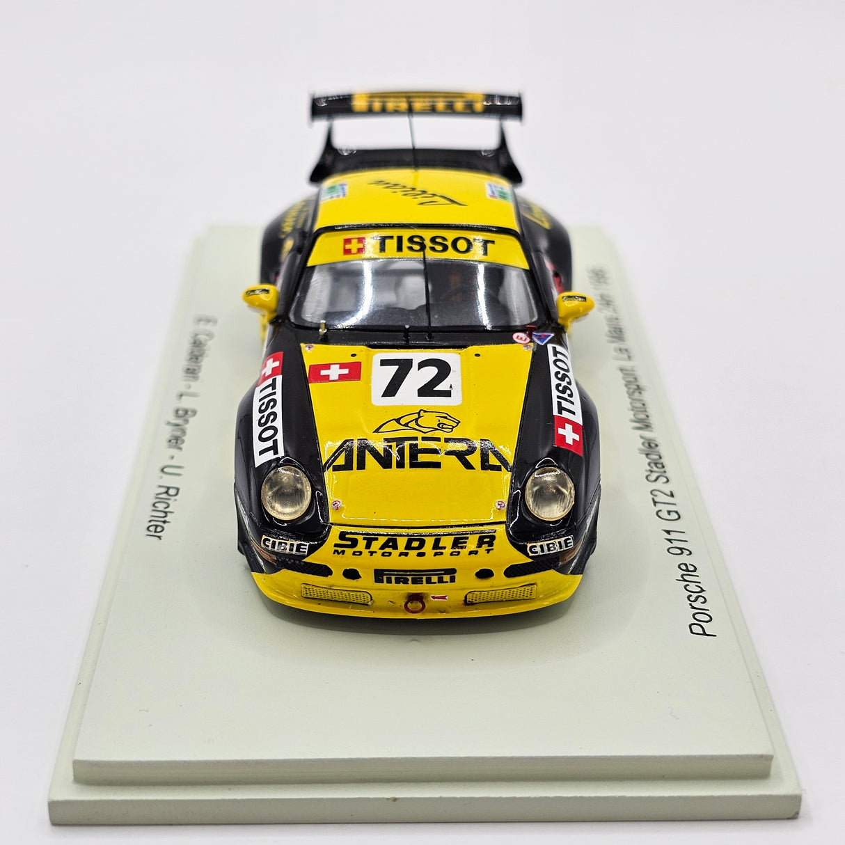 Spark Porsche 911 GT2 #72 Stadler Motorsport 24Hrs Le Mans 1996 1/43 Scale S5523